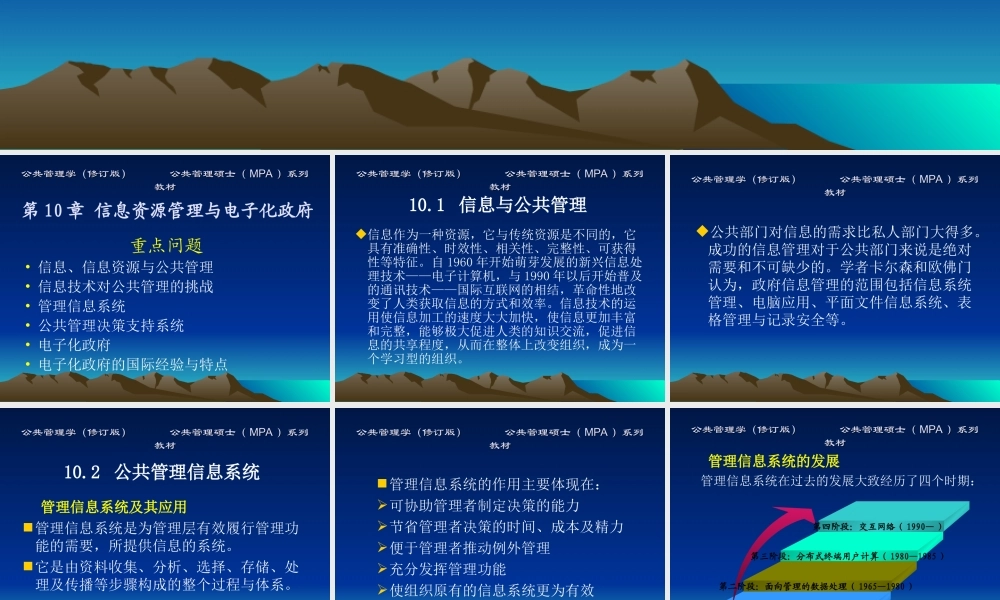 第10章信息资源管理与电子化政府.ppt