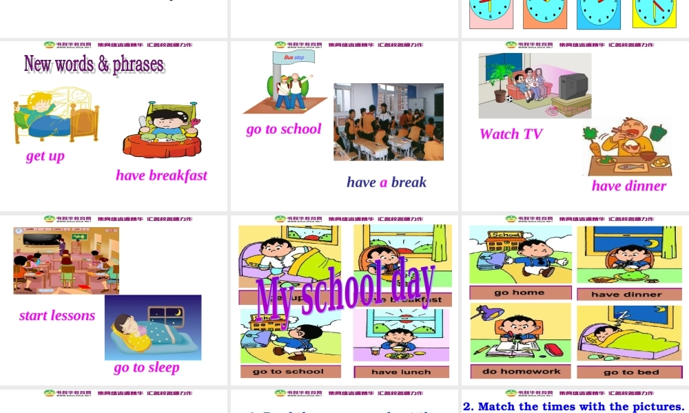 七年级英语上册 Module 5 My school day Unit 2 We start work at nine o’clock课件 （新版）外研版.ppt