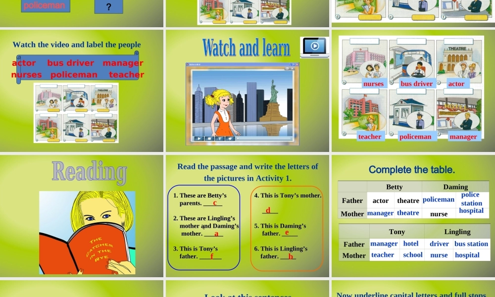 2015外研版七年级英语（上）Moudle2Unit2 These are my parents课件（共29张PPT）.ppt