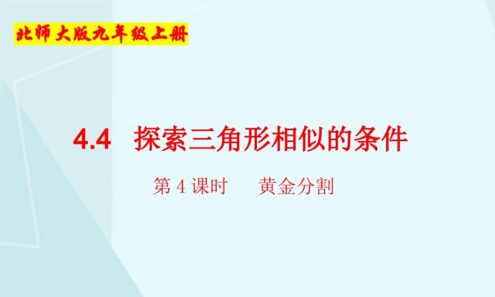 第4课时黄金分割.pptx