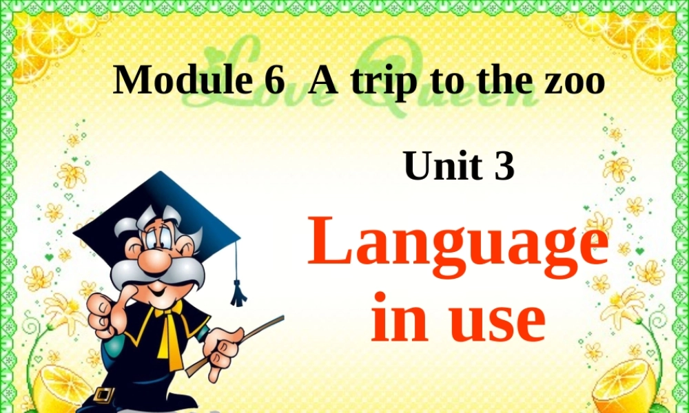 外研英语七年级上Module 6 A trip to the zoo Unit 3 Language in use课件 （共24张PPT）.ppt