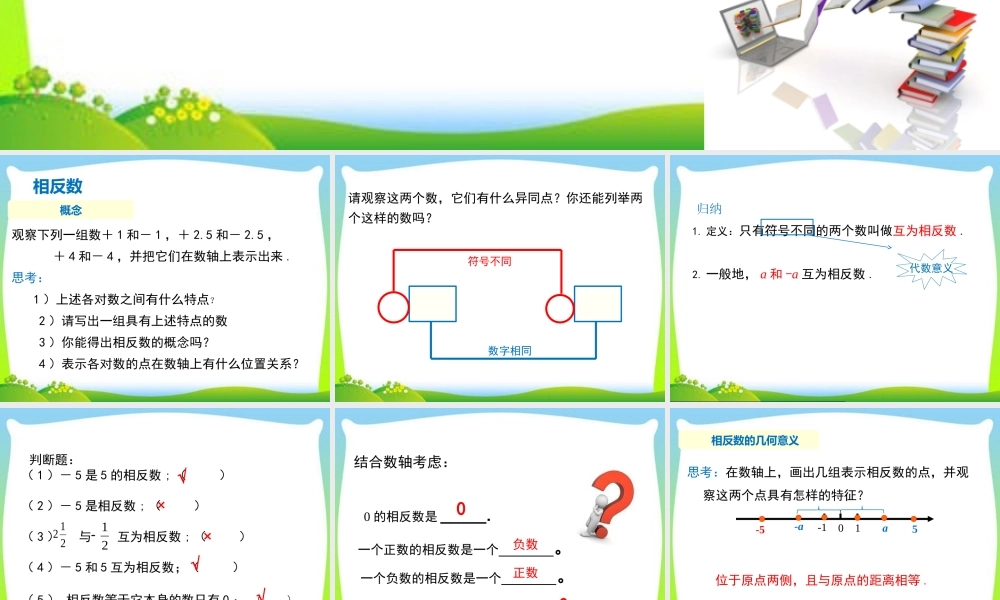 1.2.3 相反数.ppt