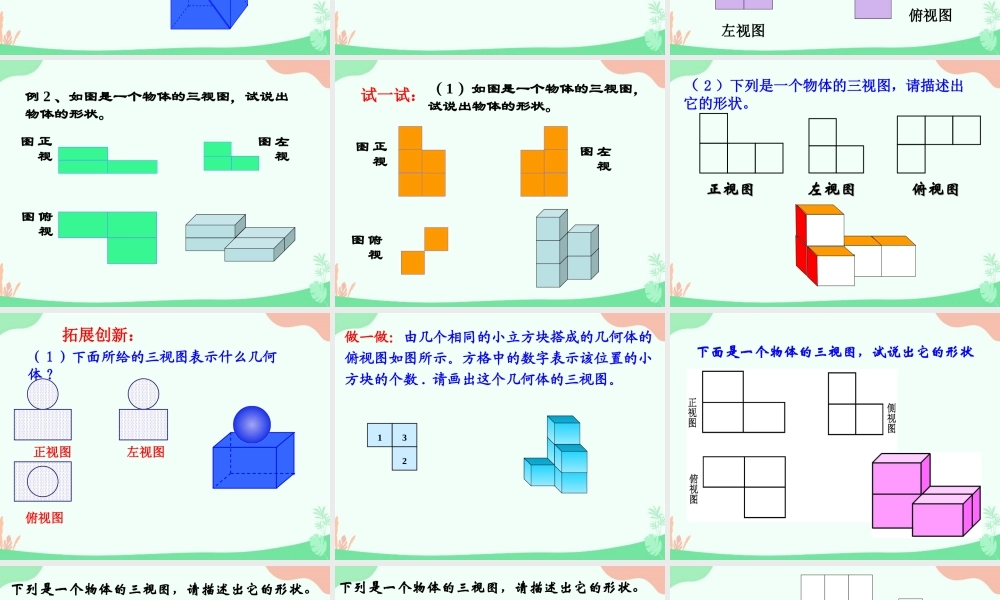 4.2.2 由视图到立体图形.ppt