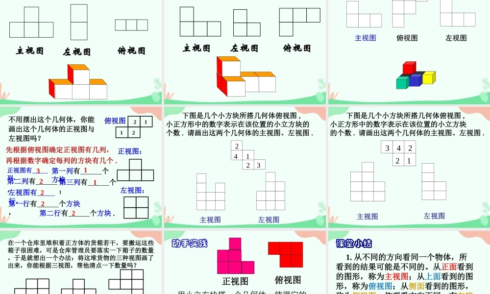 4.2.2 由视图到立体图形.ppt