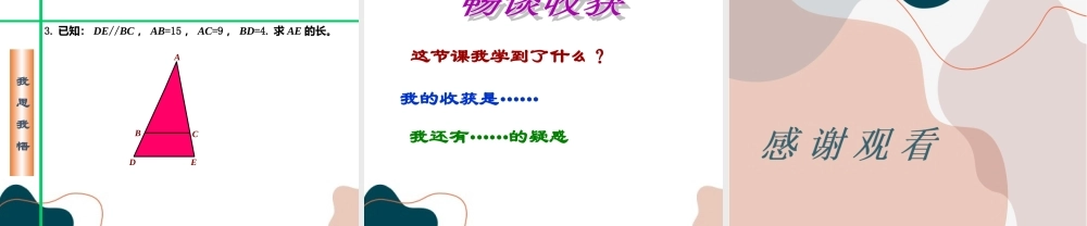 第2课时 平行线分线段成比例.ppt