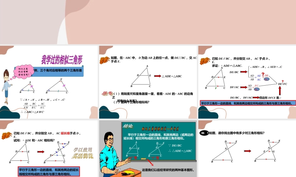 第2课时 相似三角形的判定.ppt
