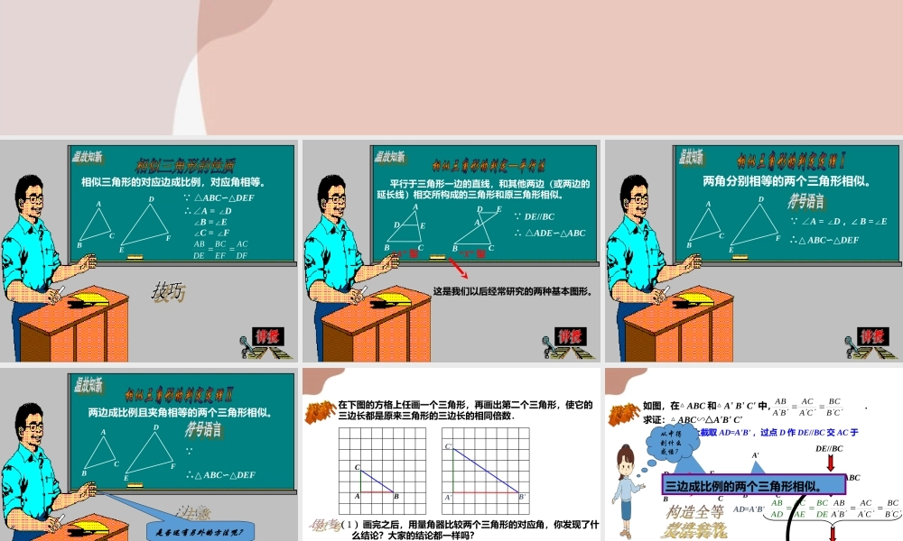 第5课时 相似三角形的判定.ppt