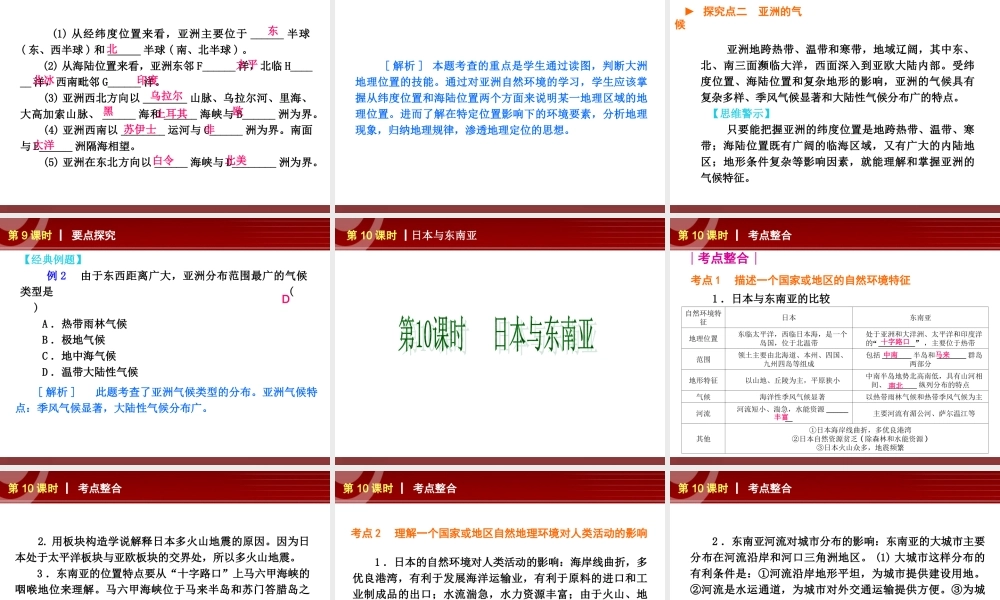 全国2013届中考地理人教版复习课件：第4单元.ppt