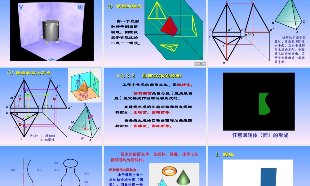 第2(3)章 基本体的投影.ppt