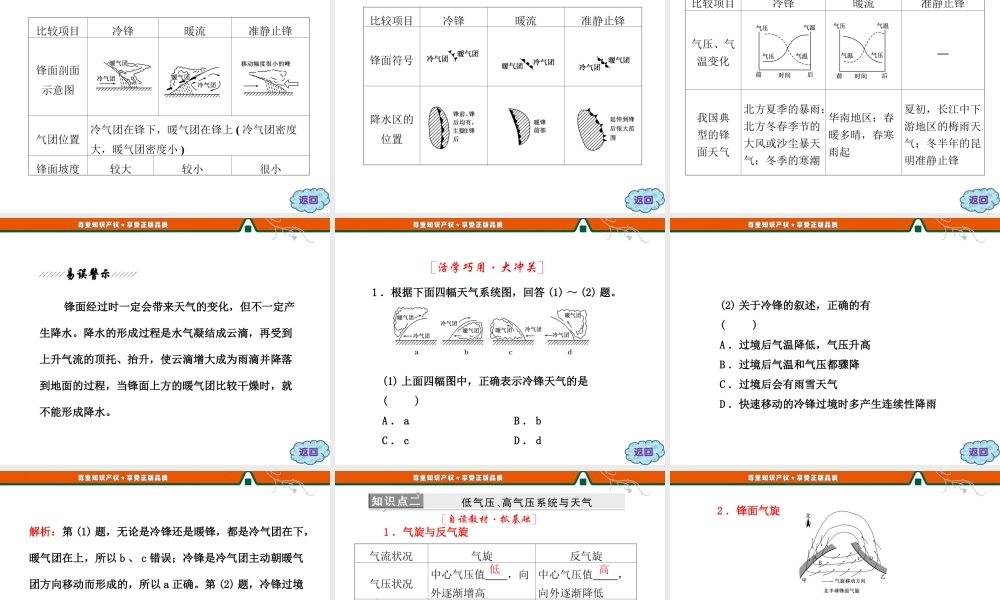 第二章 第三节 第4课时 常见的天气系统.ppt