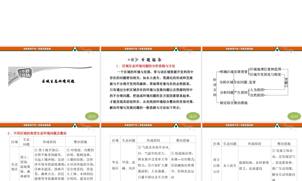 第一部分第二章 第二节小专题大智慧区域生态环境问题.ppt