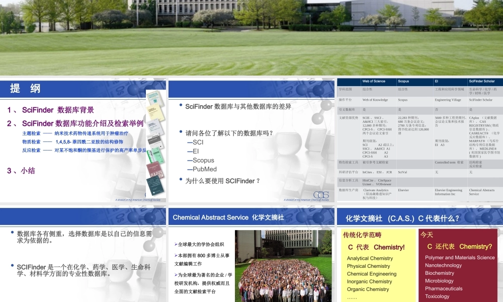 第三章 综合性科技文摘索引数据库-3（scifinder）.ppt