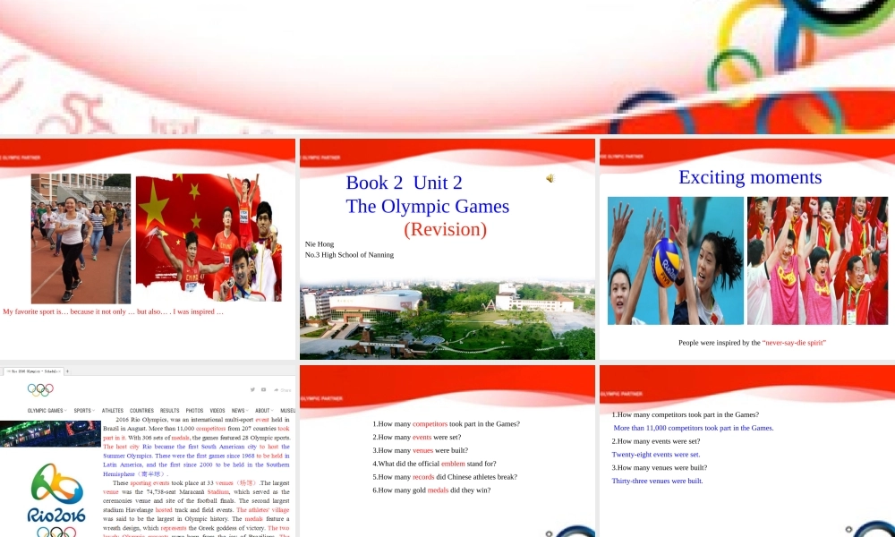 The Olympic Games8hwo3.ppt