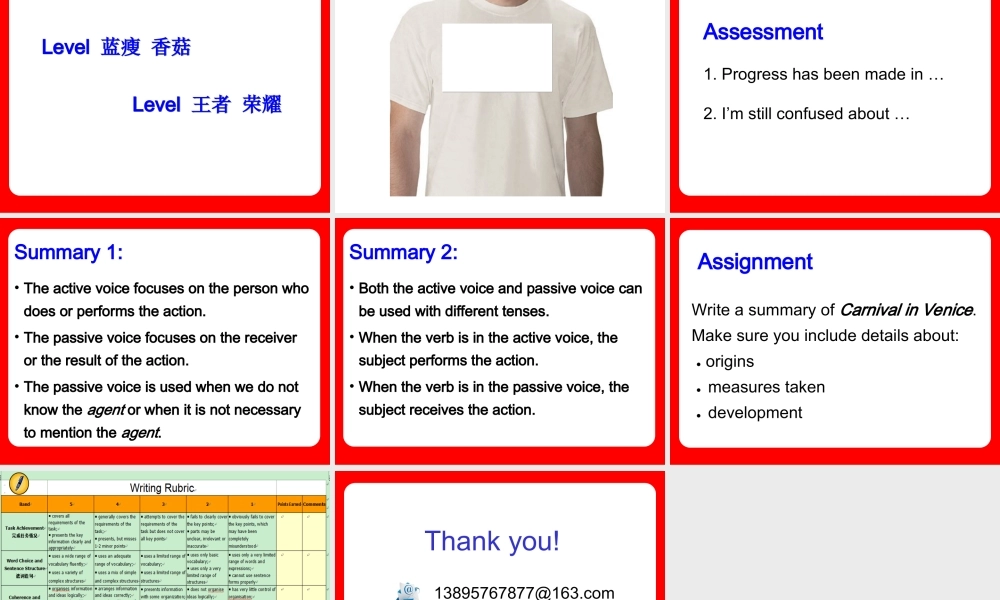 Review of the Passive Voice.ppt