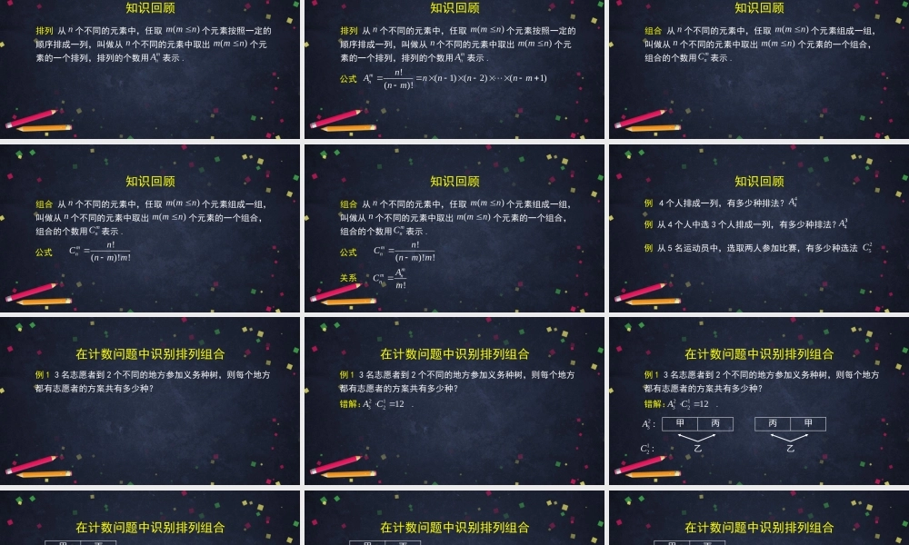 0605高二数学（选修-人教B版）-排列组合综合应用-2ppt.pptx