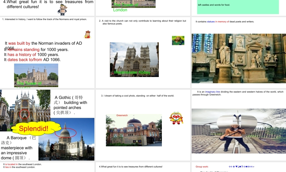 Using Language Sightseeing in London.ppt
