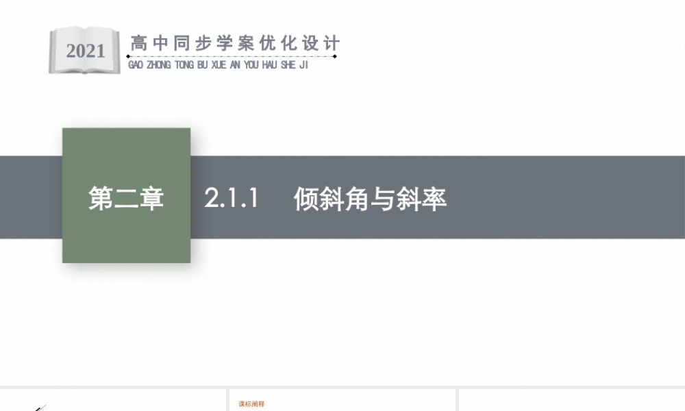 2.1.1　倾斜角与斜率.pptx