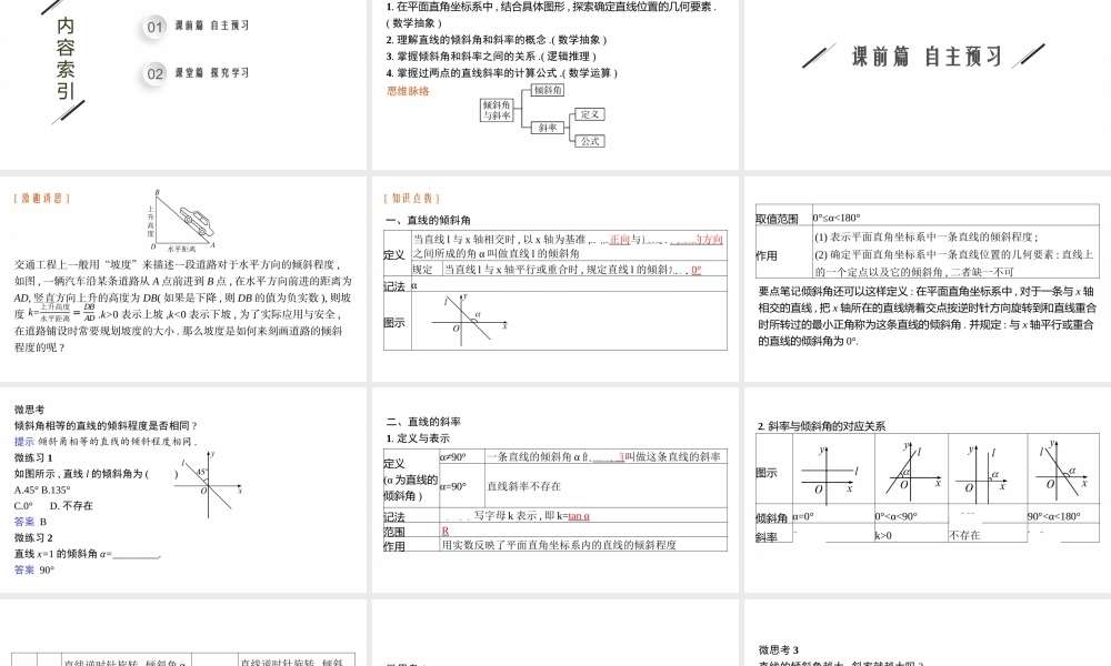 2.1.1　倾斜角与斜率.pptx
