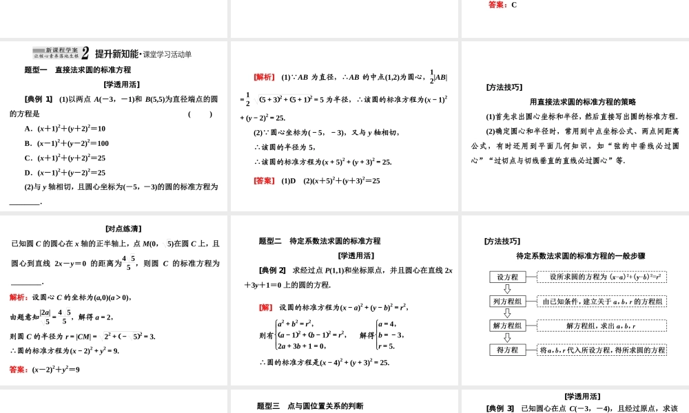 2．42．4.1　圆的标准方程.ppt