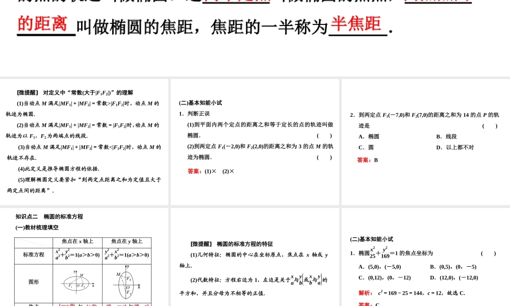 3．1 3.1.1椭圆及其标准方程.ppt