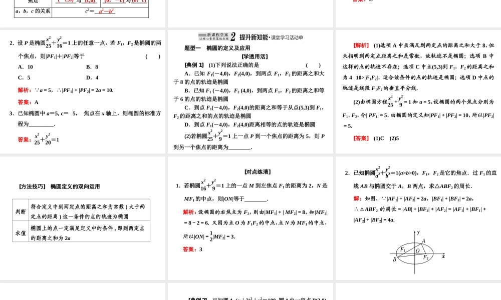 3．1 3.1.1椭圆及其标准方程.ppt