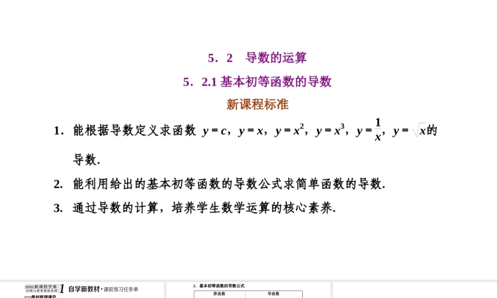 5.2.1基本初等函数的导数.ppt