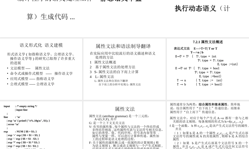 chpt7-2属性文法和语法制导.ppt