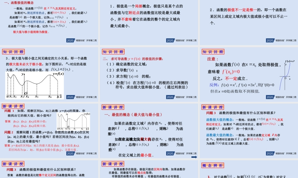 高二年级-数学-最大值与最小值.pptx