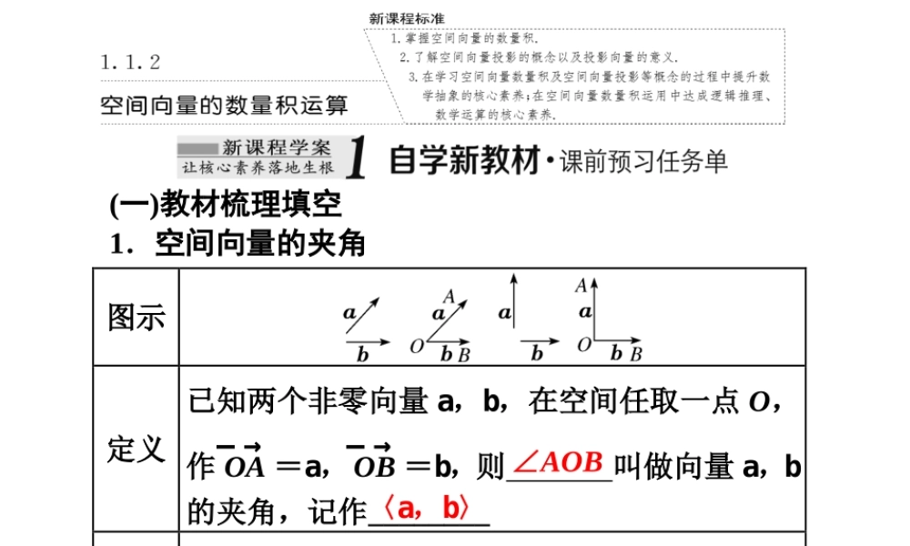 1．1　1．1.2空间向量的数量积运算.ppt