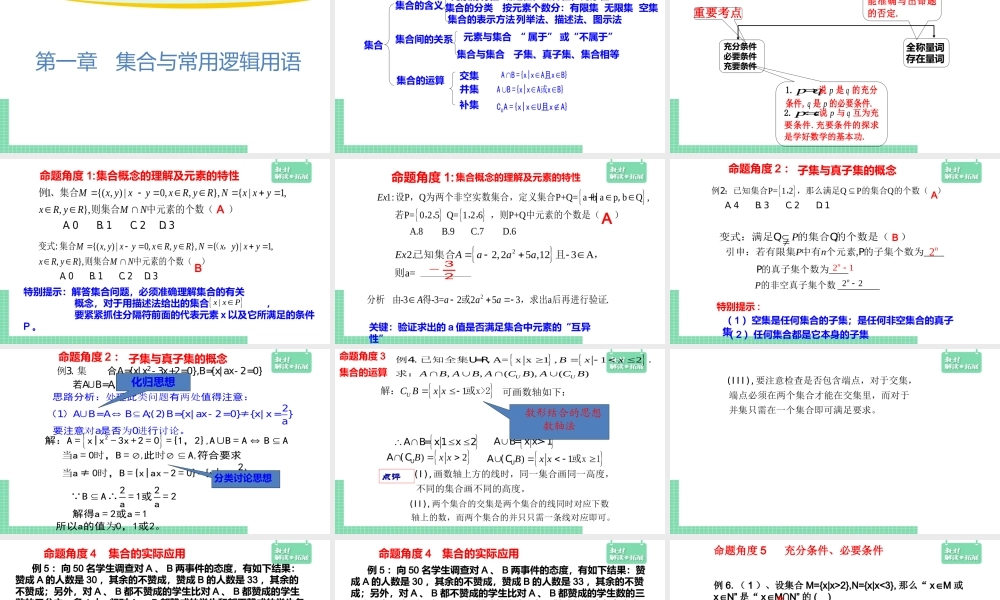第1章章末 集合与常用逻辑用语 课件（1）.pptx