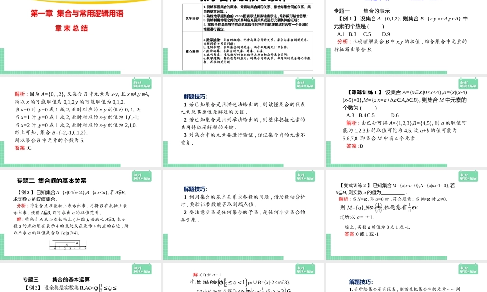 第1章章末 集合与常用逻辑用语 课件（2）.pptx