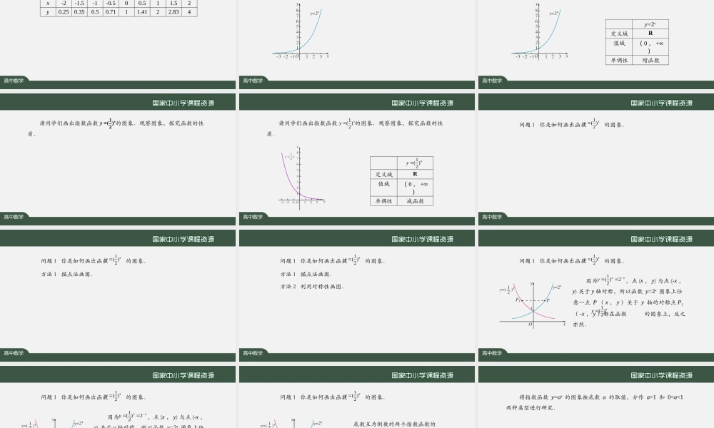 1022高一【数学(人教A版)】指数函数的图象和性质-课件.pptx