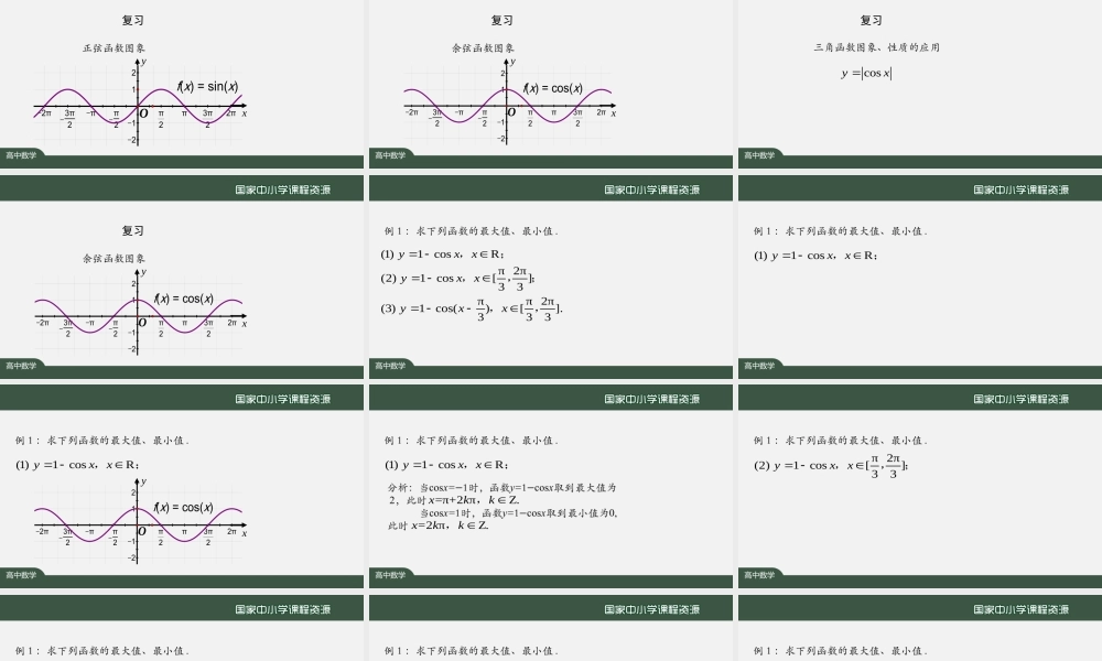 1207高一【数学(人教A版)】三角函数的图象与性质应用(2)-课件.pptx