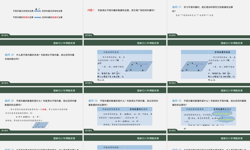 高二【数学（人教A版）】空间向量的数量积运算-2课件.pptx