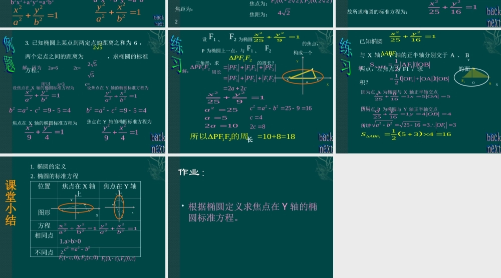 湘教版选修1-1：2.1.1《椭圆的定义和标准方程》课件.ppt
