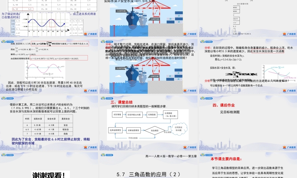 课时56_第五章_5.7 三角函数的应用2-课件【公众号悦过学习分享】.pptx