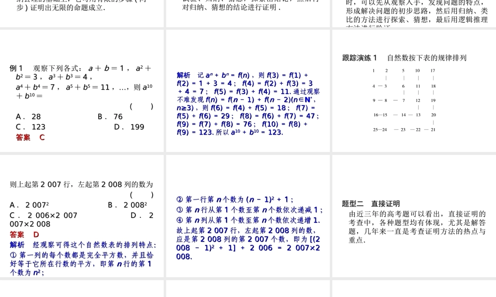 2017-2018学年湘教版数学选修2-2配套课件：章末复习6推理与证明 -数学备课大师【全免费】.ppt