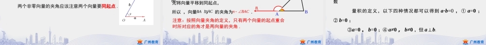 课时6_第六章平面向量及其应用_6.2.4向量的数量积 一 【至性质 4 】-课件【公众号悦过学习分享】.pptx