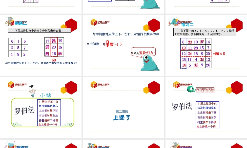 第9讲：神奇幻方.ppt