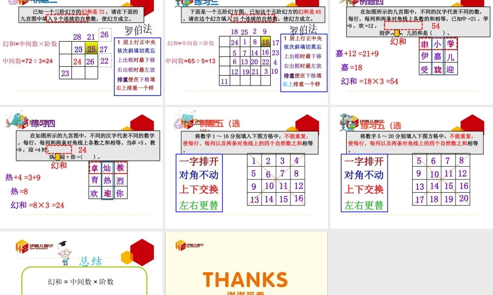 第9讲：神奇幻方.ppt