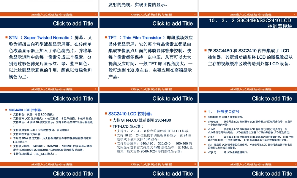 第10章S3C44B0S3C2410通信与LCD接口技术(2).ppt