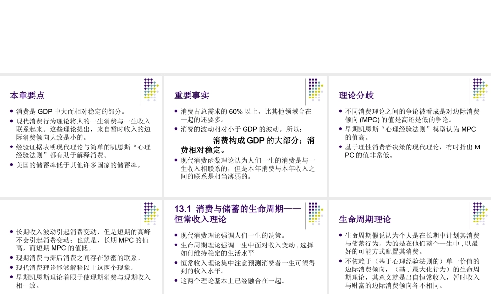 第13章消费与储蓄.ppt