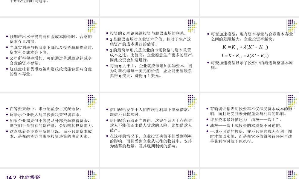 第14章投资支出.ppt