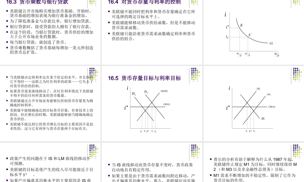 第16章联邦储备、货币与信用.ppt