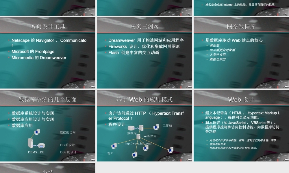 第二讲基于Web的商务数据库应用开发过程.ppt