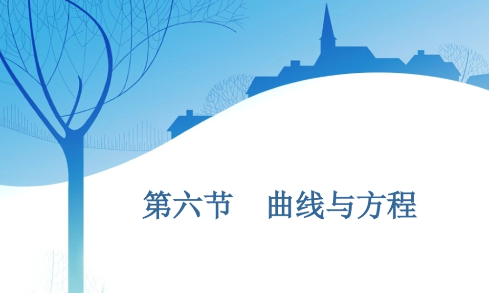 第九章第六节 曲线与方程.ppt