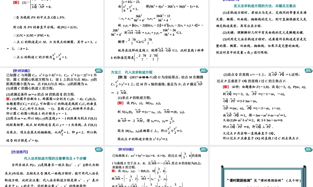 第九章第六节 曲线与方程.ppt