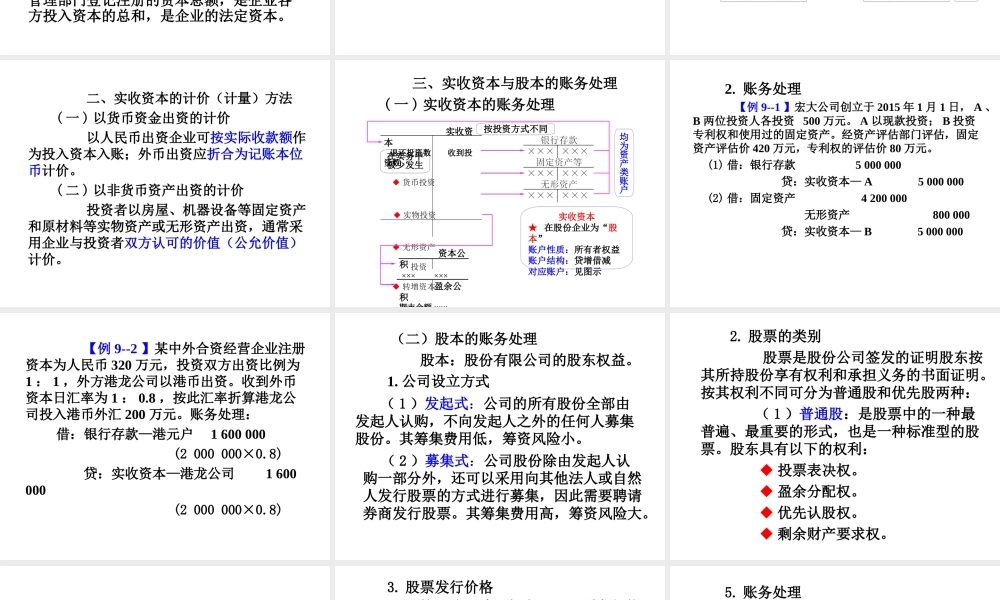 第九章 所有者权益.ppt