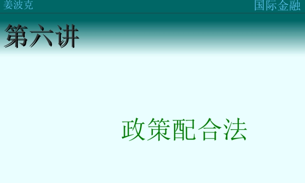 第六讲：政策配合法(1).ppt