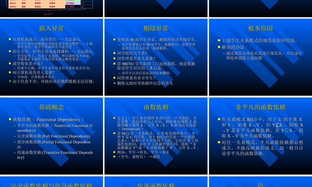 第七讲数据库设计基础.ppt